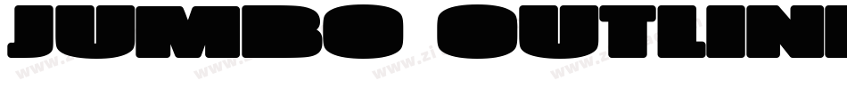 jumbo outline italic字体转换